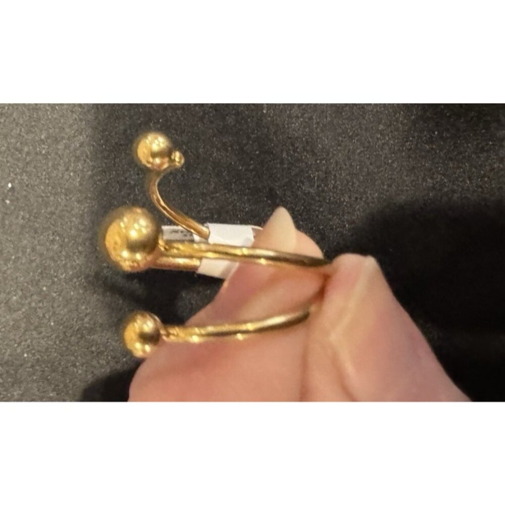 Acero Gold Coiled Balls Stacked Womens Ring Gold Stainless Steel 316L 17 US 7